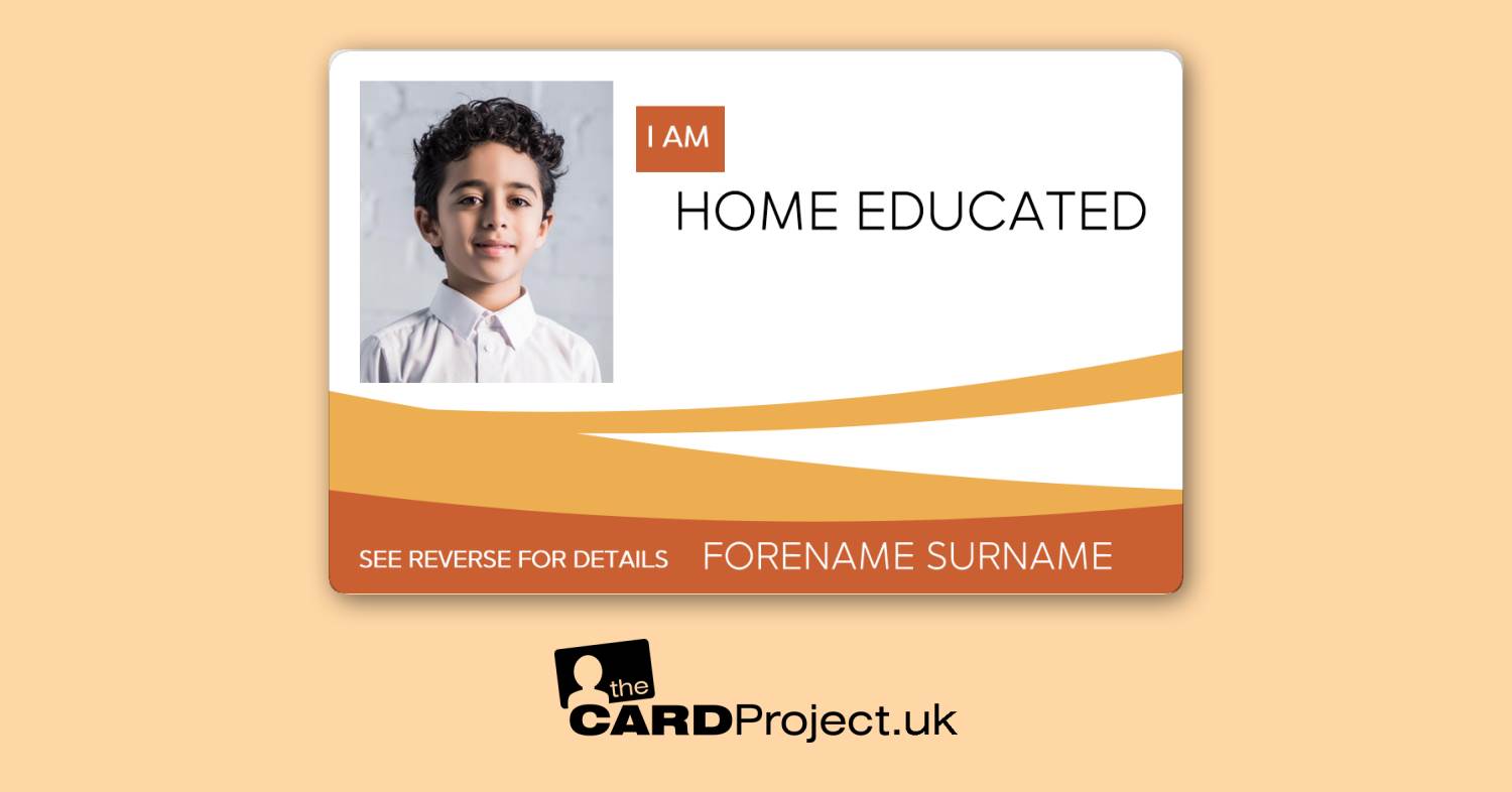 Home Educated ID Card Orange (FRONT)
